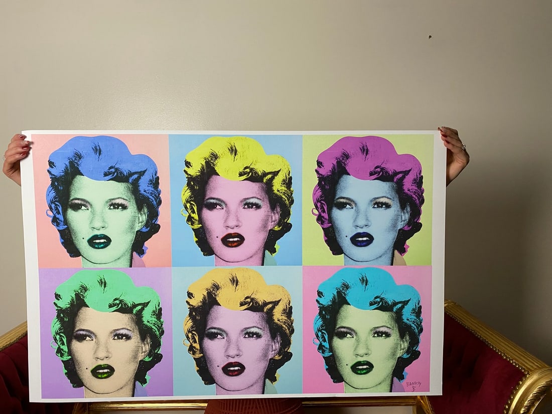 Banksy, In the manner of”, COA. Walled Off Hotel, Original, Limited Edition. Signed. Numbered - 2