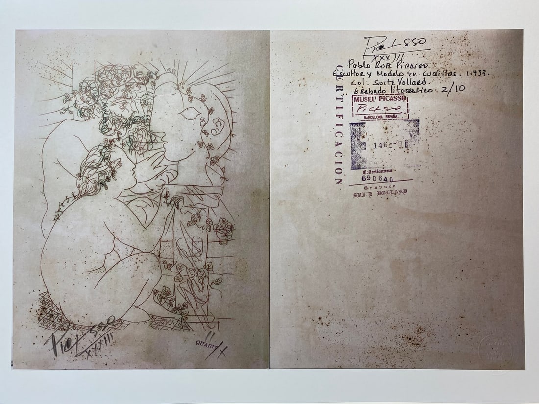 Pablo Picasso, Original Print, Limited Edition, Gallery Seal, Stamped, - 6