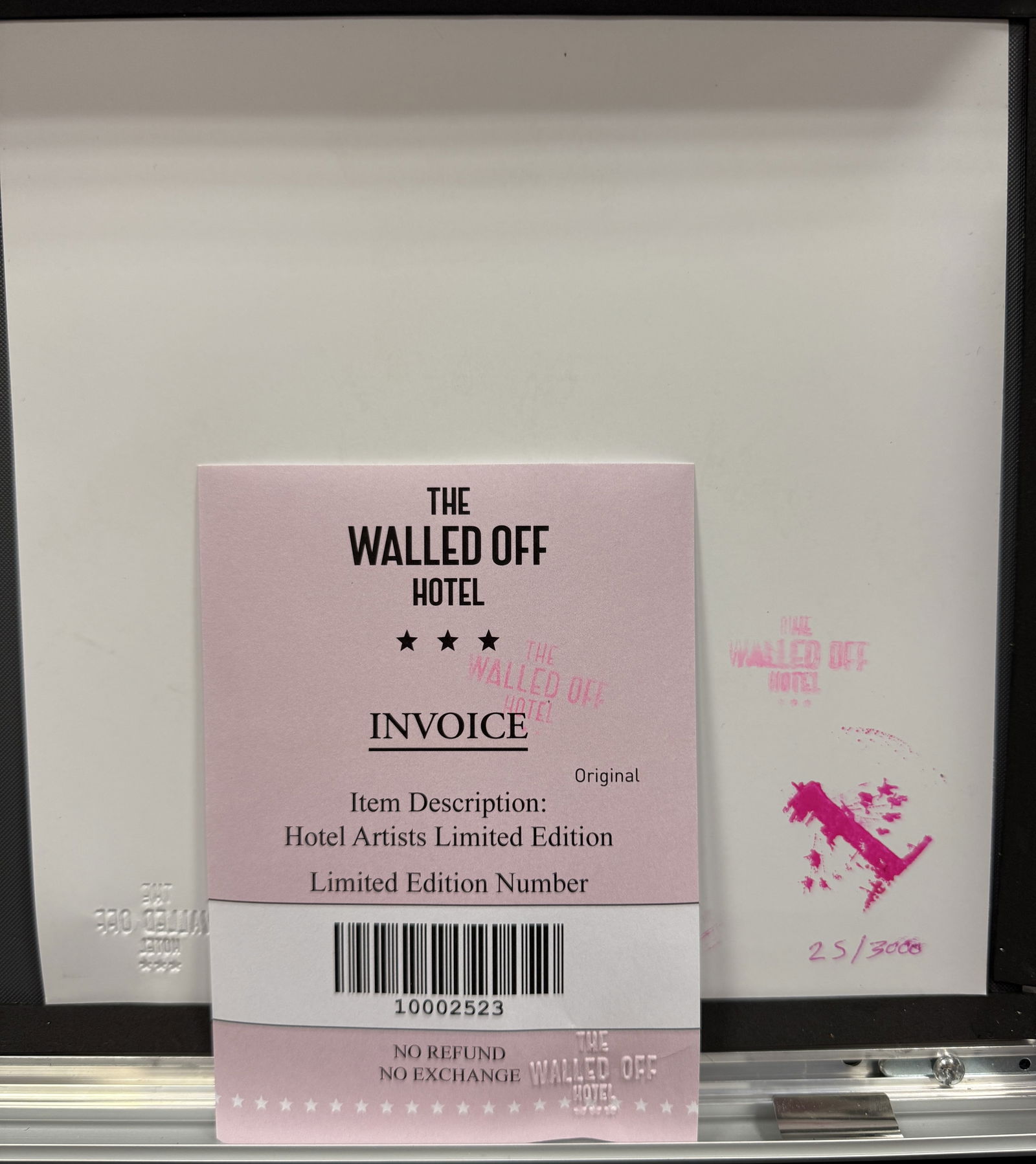 Walled Off Hotel, Original, Limited Edition. - 3