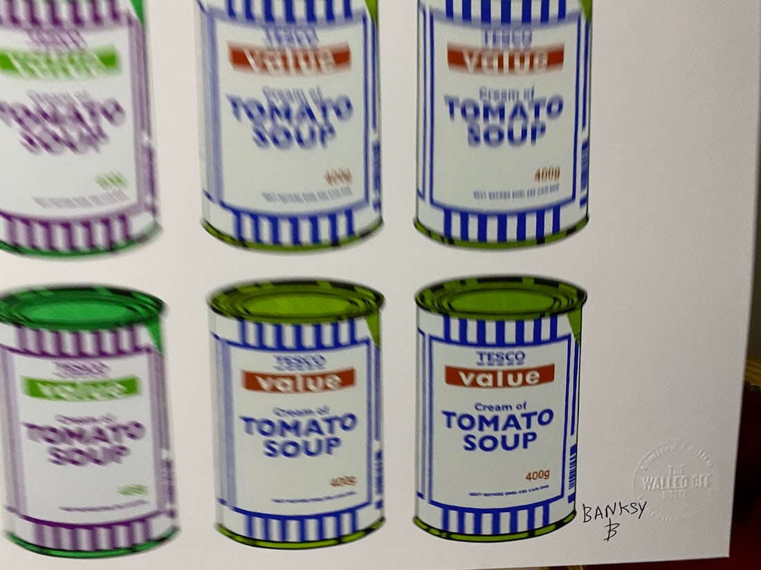 Banksy, In the manner of”, COA. Walled Off Hotel, Original, Limited Edition. Signed. Numbered. - 5