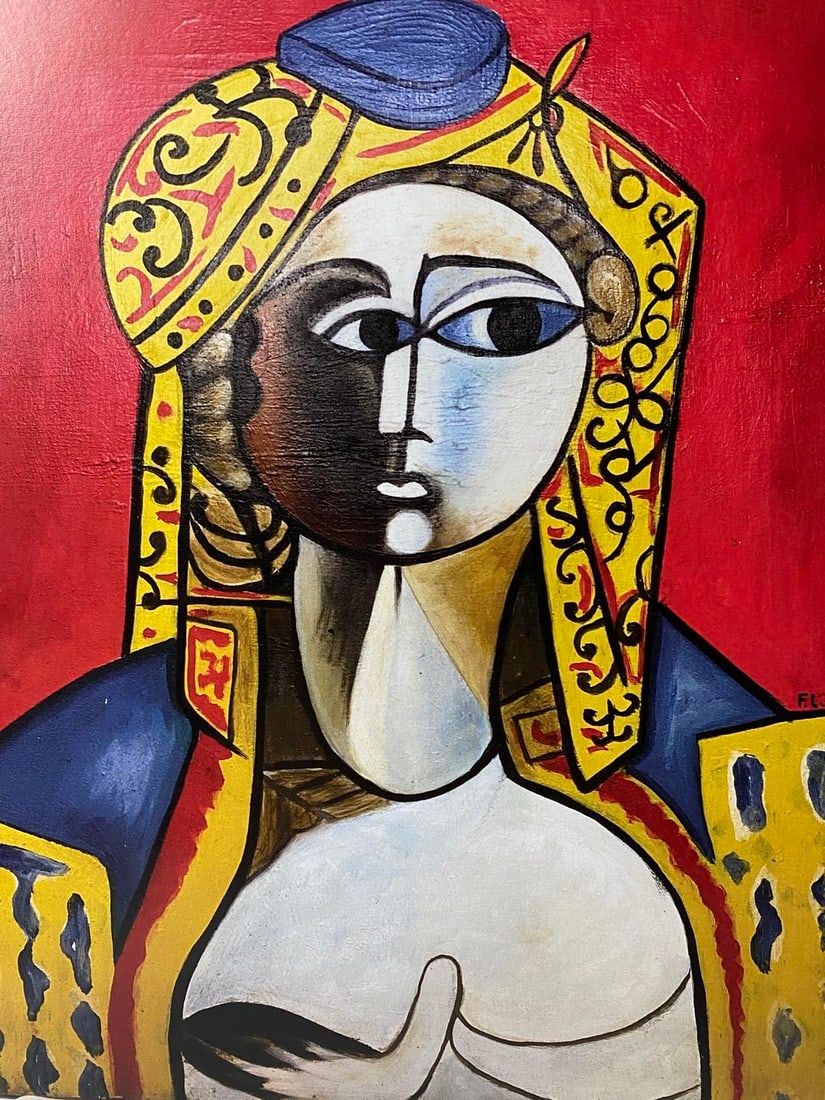 Fernand Leger-1948- Marie Cuttoli in Turkish Costume-1948, Signed In Print - 2