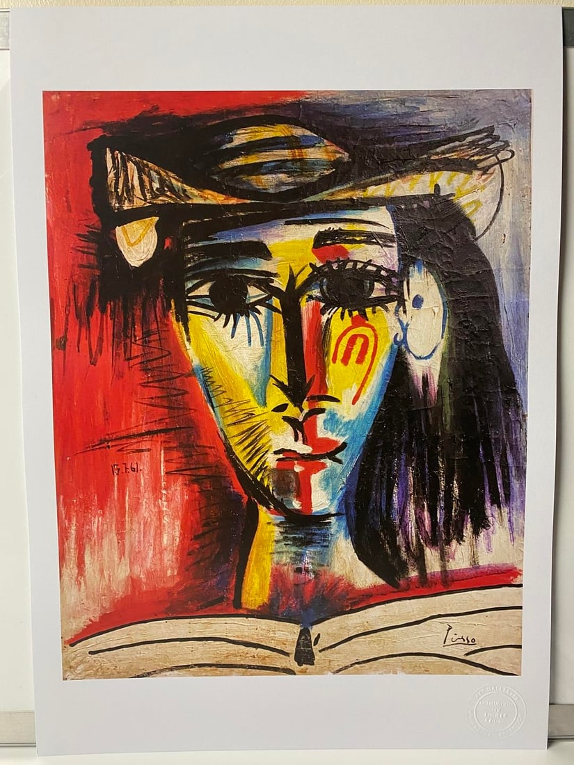 Pablo Picasso, Original Print, Limited Edition, Gallery Seal, Stamped, - 6