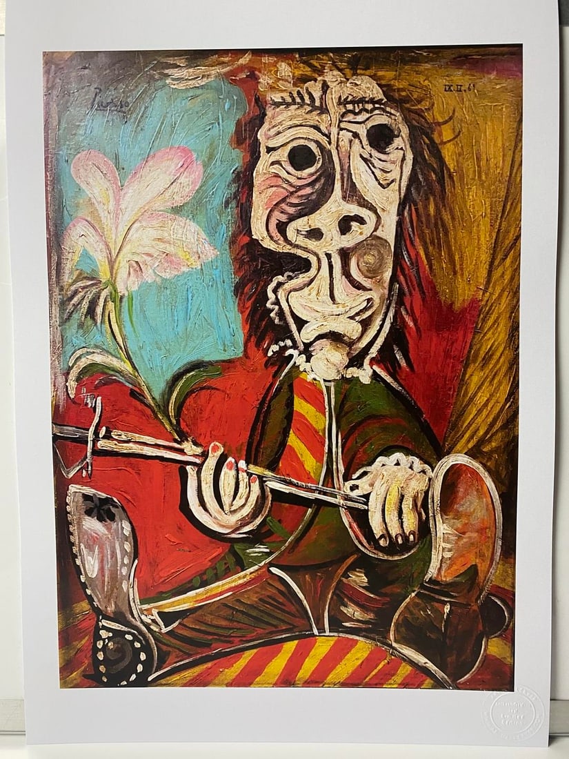 Pablo Picasso, Original Print, Limited Edition, Gallery Seal, Stamped, - 5