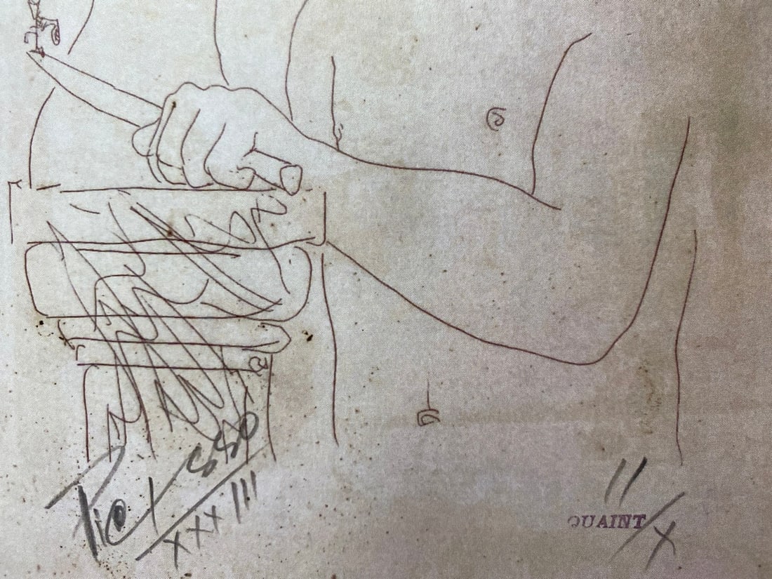 Pablo Picasso, Original Print, Limited Edition, Gallery Seal, Stamped, - 6