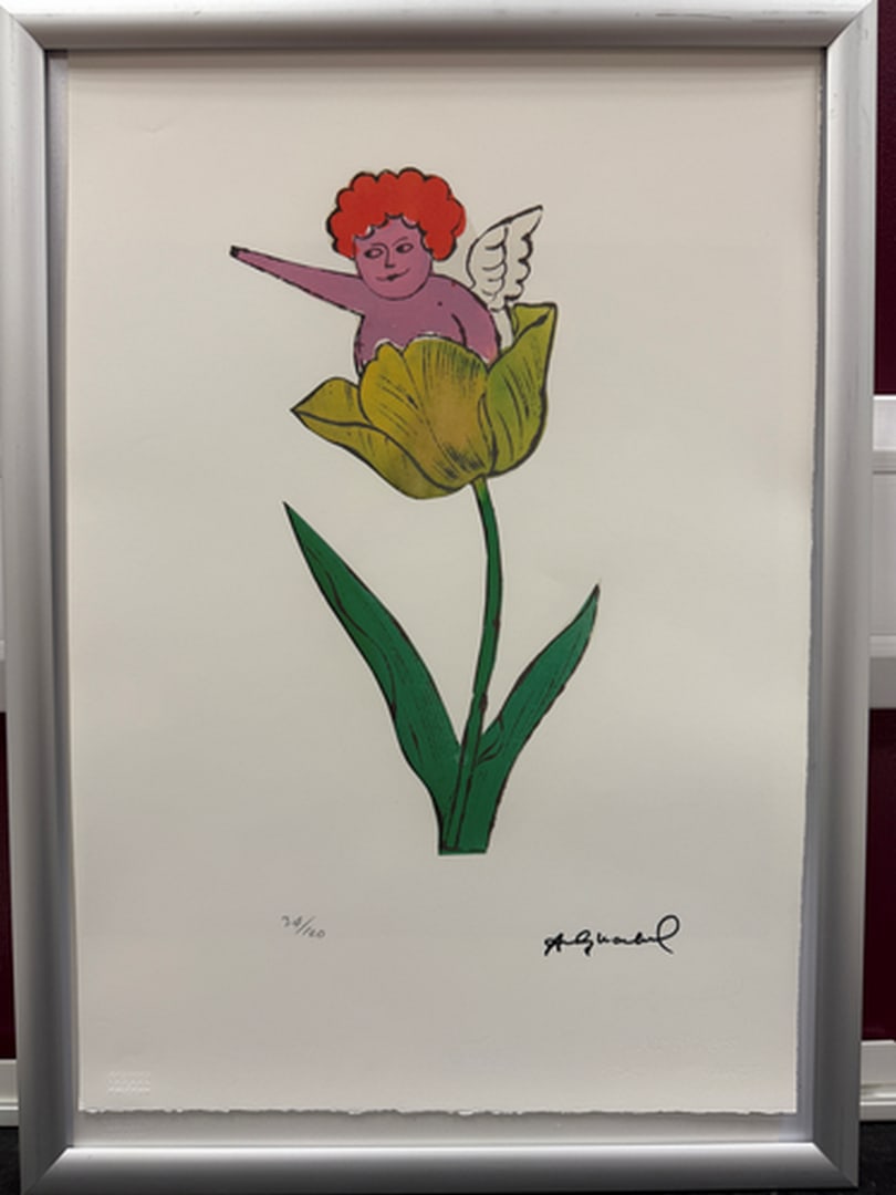 ANDY Warhol, Original, Print, Limited edition, Plate signed: Andy Warhol edition Arabic numbering - numbering 100 copies - Approximate dimensions of the sheet 57.3 x 38.4 cm - INTONSO / IRREGULAR SHEET on 4 sides, weight between 180/210 - Watermark on Arches Fr