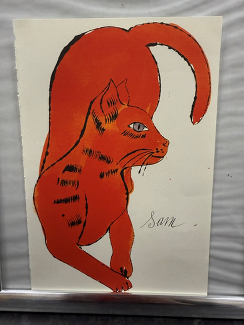 Andy Warhol, Page From a Book, 25 Cats,Sam and Blue Pussy, Rare, Edition,: Andy Warhol, Page From a Book, 25 Cats,Sam and Blue Pussy, Rare, Edition, page Size- 22cm x 14cm.