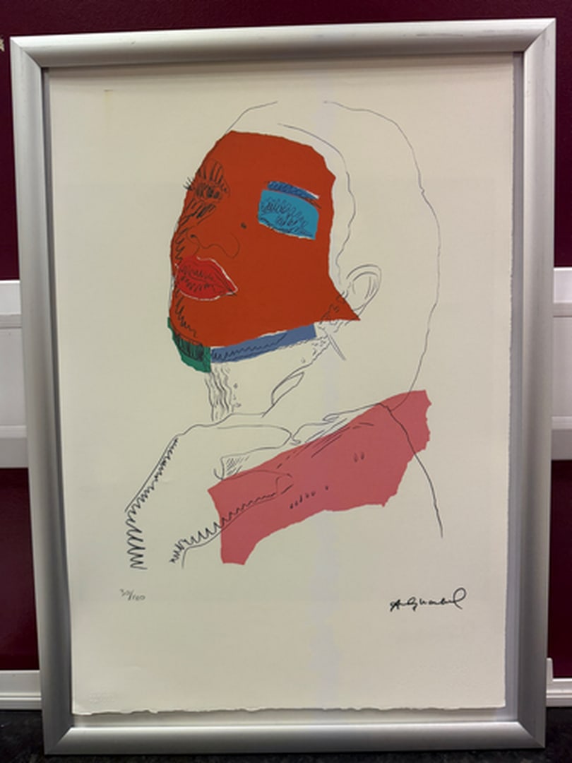 ANDY Warhol, Original, Print, Limited edition, Plate signed: Andy Warhol edition Arabic numbering - numbering 100 copies - Approximate dimensions of the sheet 57.3 x 38.4 cm - INTONSO / IRREGULAR SHEET on 4 sides, weight between 180/210 - Watermark on Arches Fr