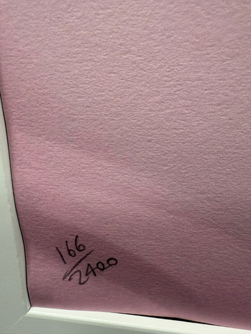 ANDY WARHOL RARE 1986 LMD ED LARGE FINE ART LITHOGRAPH PRINT~(23 1/2"" W X 23 5/8"" H) - 3