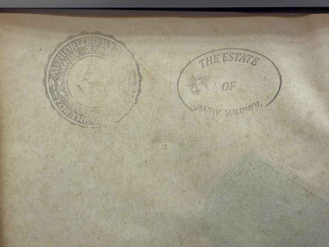 Andy Warhol- (After) Drawing on Paper. Signed Stamped on verso, - 4