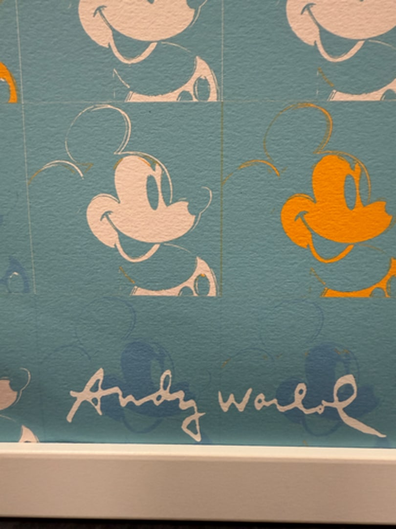 ANDY WARHOL RARE 1986 LMD ED LARGE FINE ART LITHOGRAPH PRINT~(23 1/2"" W X 23 5/8"" H) - 2