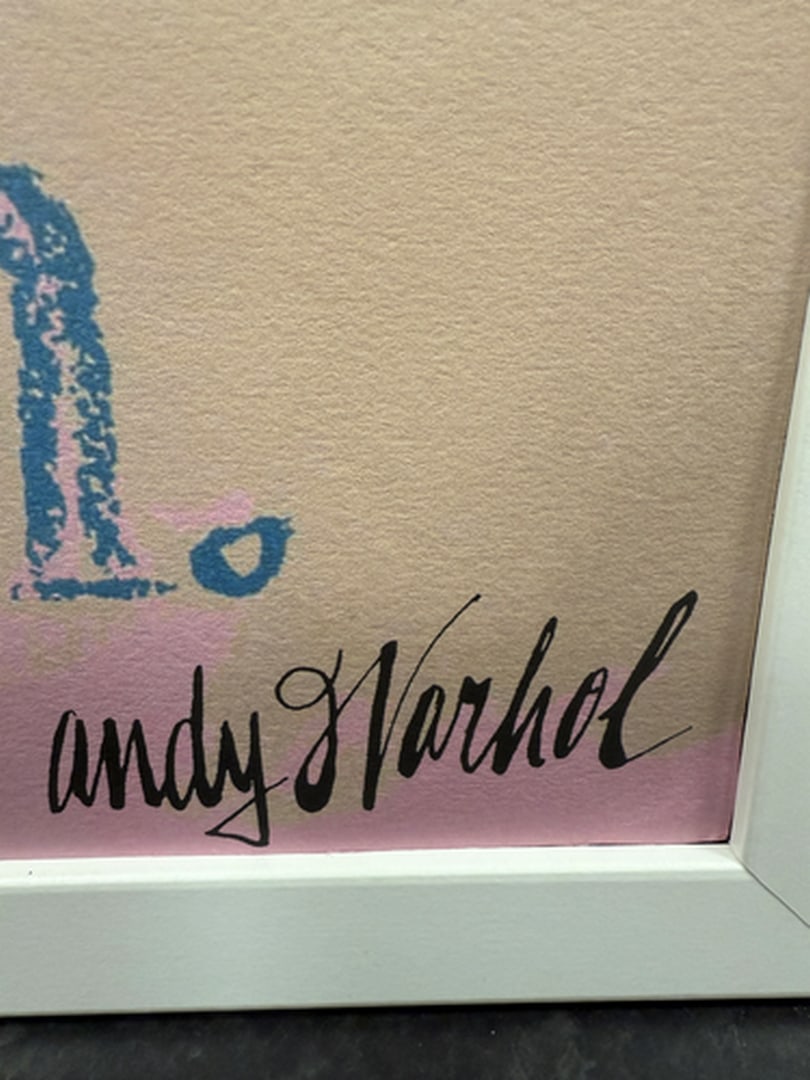 ANDY WARHOL- RARE 1986 LMD ED LARGE FINE ART LITHOGRAPH PRINT~(23 1/2"" W X 23 5/8"" H) - 2