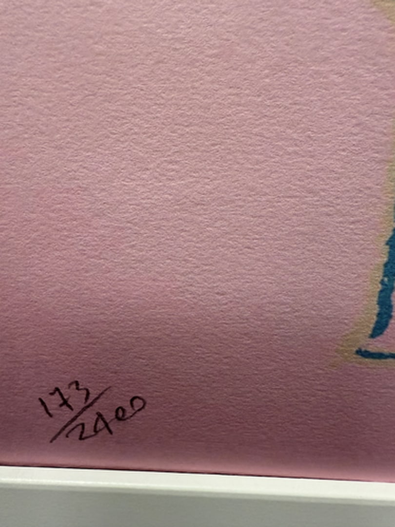 ANDY WARHOL- RARE 1986 LMD ED LARGE FINE ART LITHOGRAPH PRINT~(23 1/2"" W X 23 5/8"" H) - 3