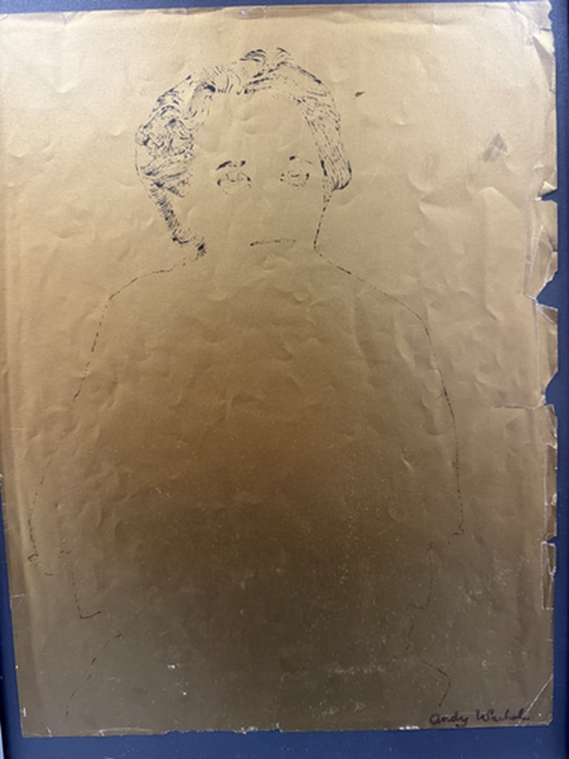 ANDY Warhol, Original Foil Page, Gold Book Eddition, Hand Signed, Framed - 4