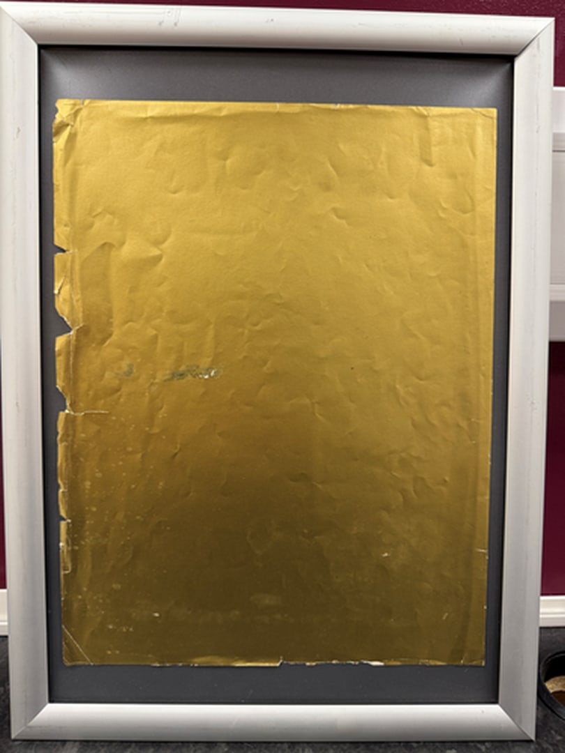 ANDY Warhol, Original Foil Page, Gold Book Eddition, Hand Signed, Framed - 6