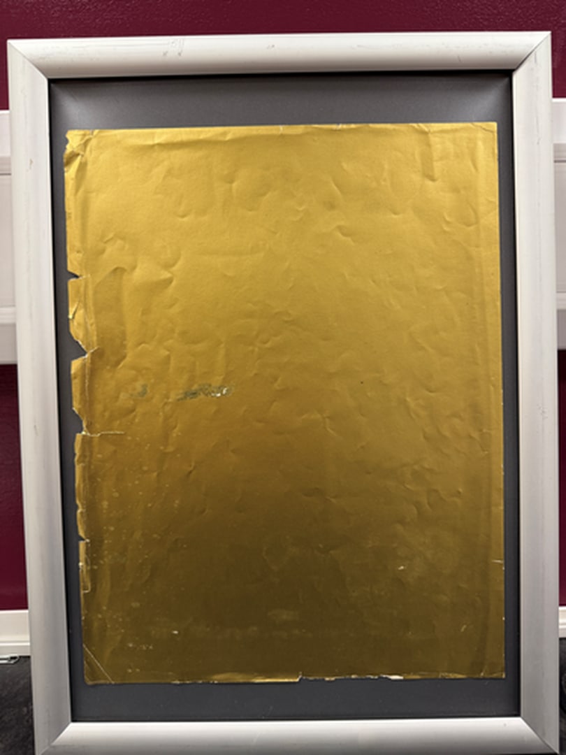 ANDY Warhol, Original Foil Page, Gold Book Eddition, Hand Signed, Framed - 9