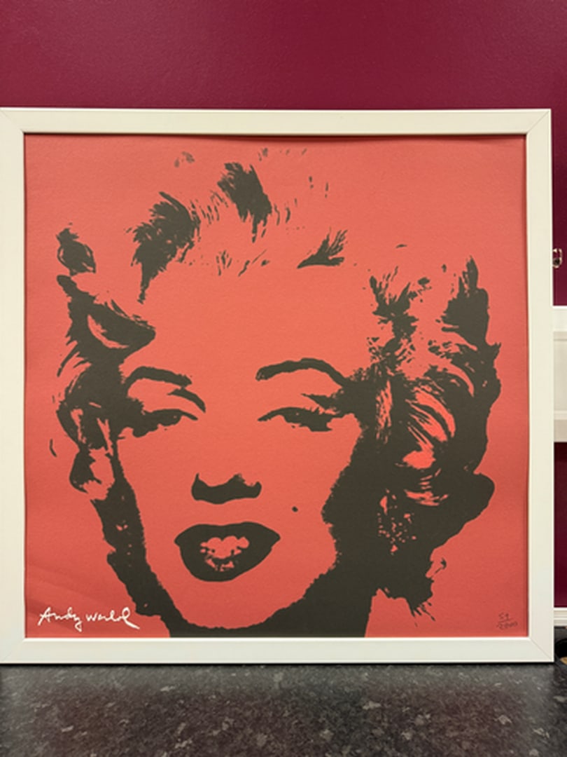 ANDY WARHOL RARE 1986 LMD ED LARGE FINE ART LITHOGRAPH PRINT~(23 1/2"" W X 23 5/8"" H) - 2