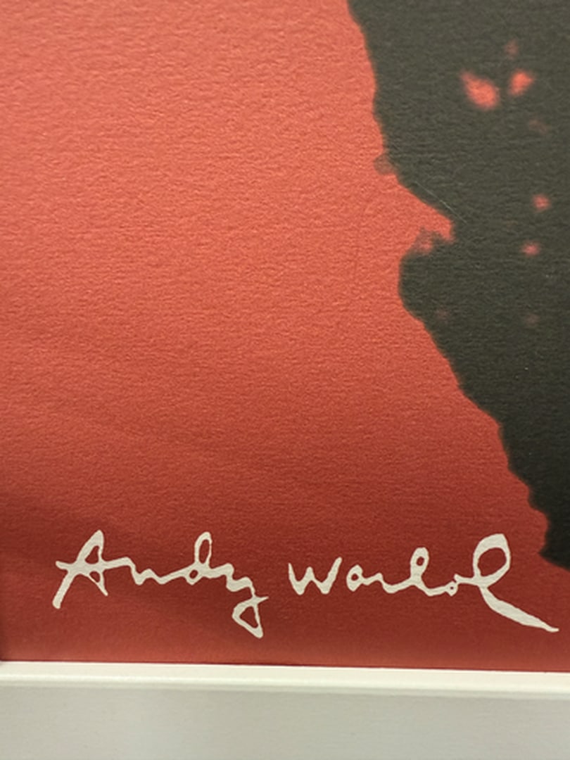 ANDY WARHOL RARE 1986 LMD ED LARGE FINE ART LITHOGRAPH PRINT~(23 1/2"" W X 23 5/8"" H) - 3