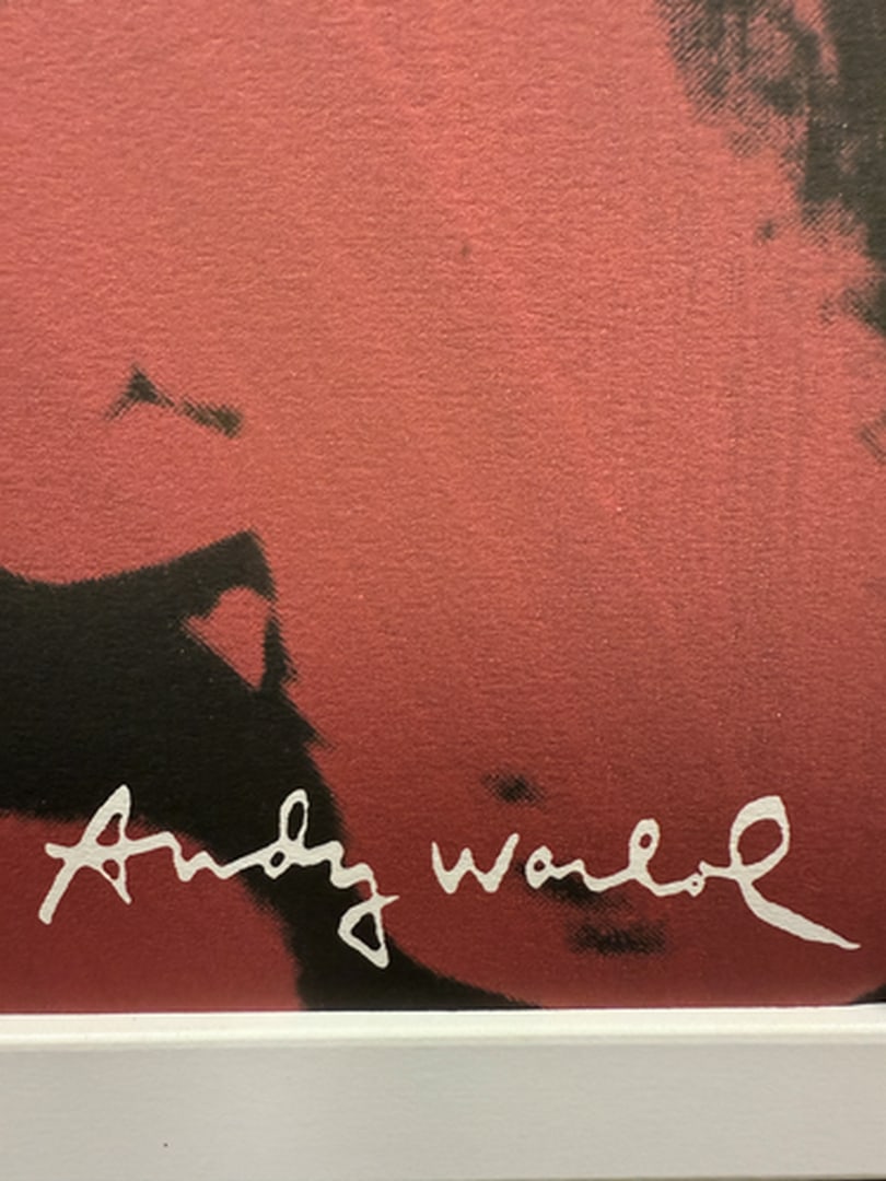 ANDY WARHOL RARE 1986 LMD ED LARGE FINE ART LITHOGRAPH PRINT~(23 1/2"" W X 23 5/8"" H) - 2