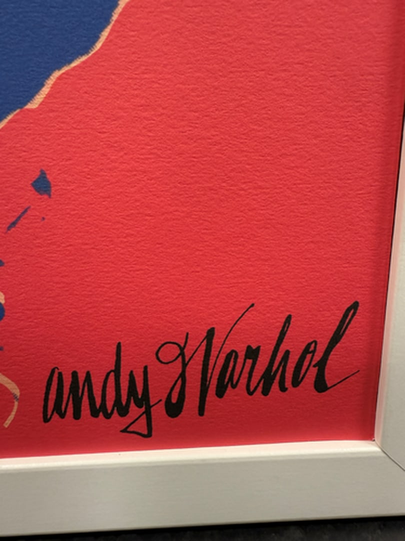 ANDY WARHOL RARE 1986 LMD ED LARGE FINE ART LITHOGRAPH PRINT~(23 1/2"" W X 23 5/8"" H) - 2