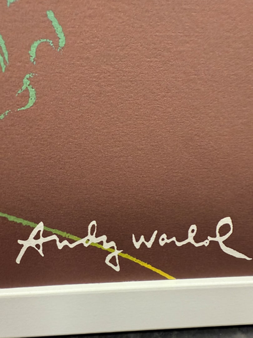 ANDY WARHOL RARE 1986 LMD ED LARGE FINE ART LITHOGRAPH PRINT~(23 1/2"" W X 23 5/8"" H) - 2