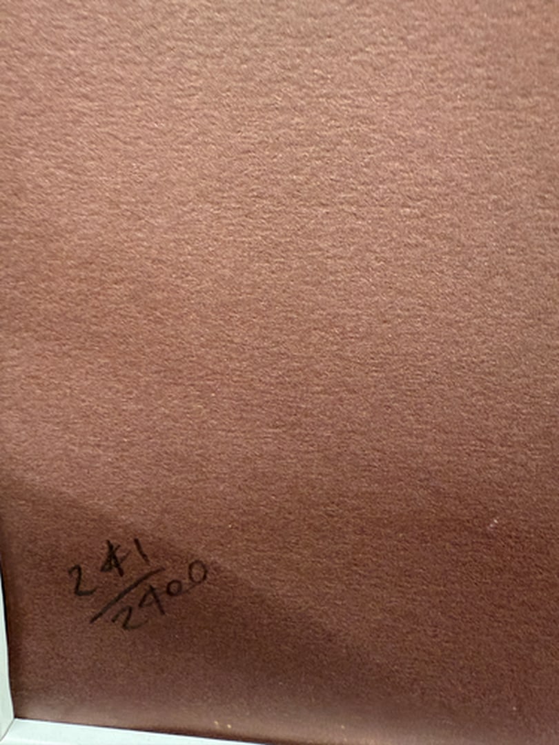 ANDY WARHOL RARE 1986 LMD ED LARGE FINE ART LITHOGRAPH PRINT~(23 1/2"" W X 23 5/8"" H) - 3