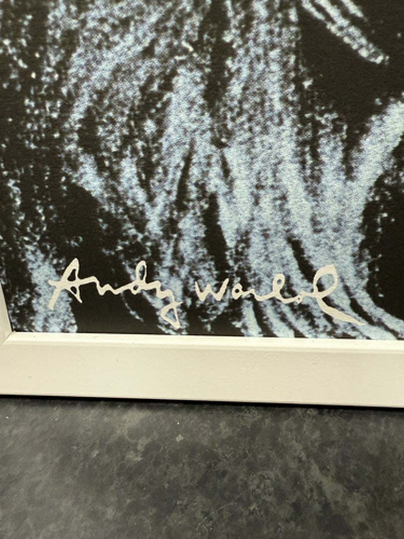 ANDY WARHOL RARE 1986 LMD ED LARGE FINE ART LITHOGRAPH PRINT~(23 1/2"" W X 23 5/8"" H) - 2