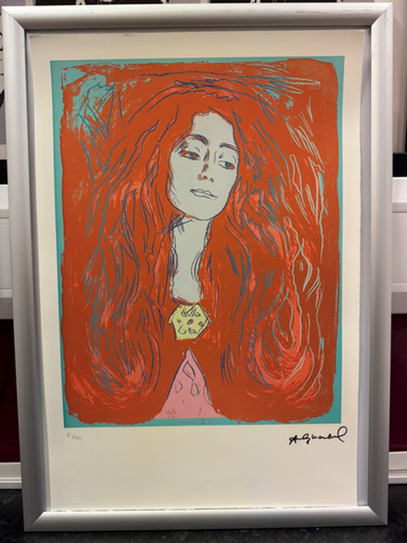 ANDY Warhol, Original, Print, Limited edition, Plate signed: Andy Warhol edition Arabic numbering - numbering 100 copies - Approximate dimensions of the sheet 57.3 x 38.4 cm - INTONSO / IRREGULAR SHEET on 4 sides, weight between 180/210 - Watermark on Arches Fr