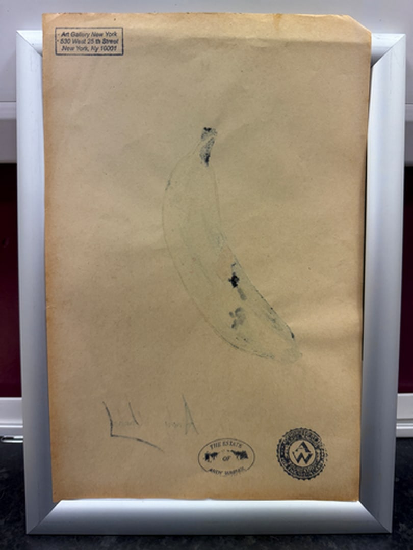 Andy Warhol- (After) Drawing on Paper. Signed Stamped on verso, - 3