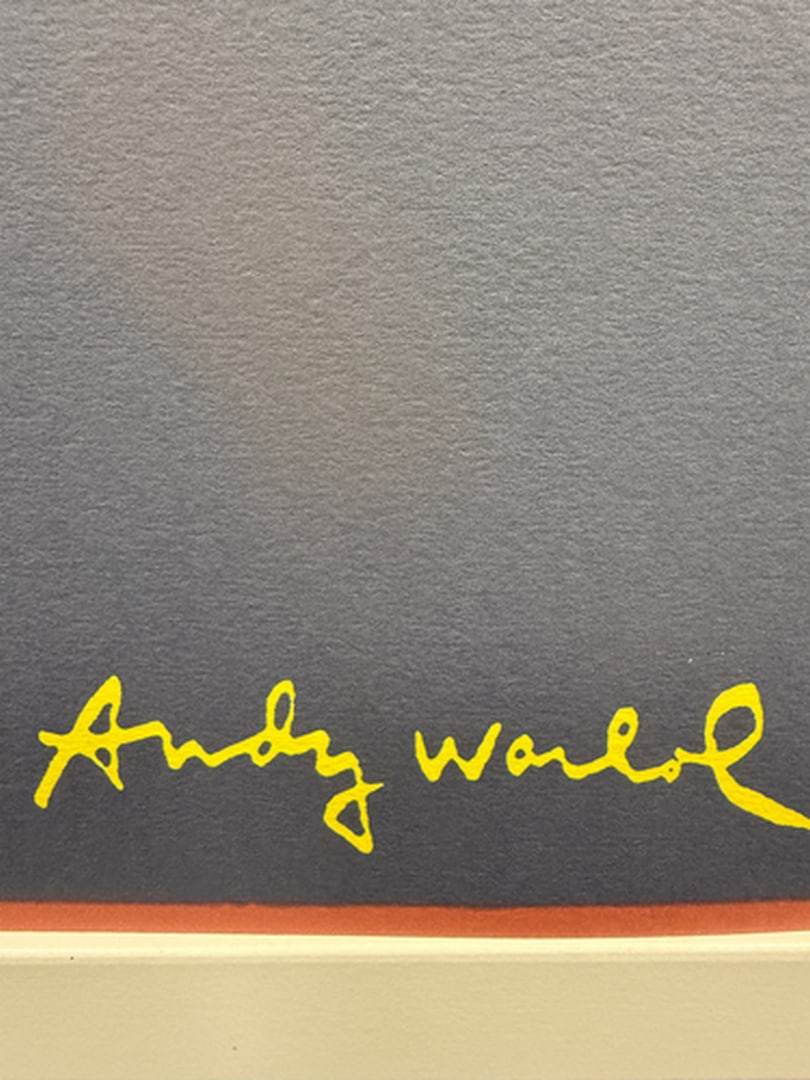ANDY WARHOL RARE 1986 LMD ED LARGE FINE ART LITHOGRAPH PRINT~(23 1/2"" W X 23 5/8"" H) - 2