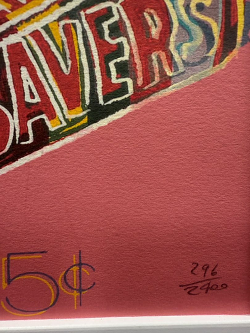 ANDY WARHOL RARE 1986 LMD ED LARGE FINE ART LITHOGRAPH PRINT~(23 1/2"" W X 23 5/8"" H) - 3