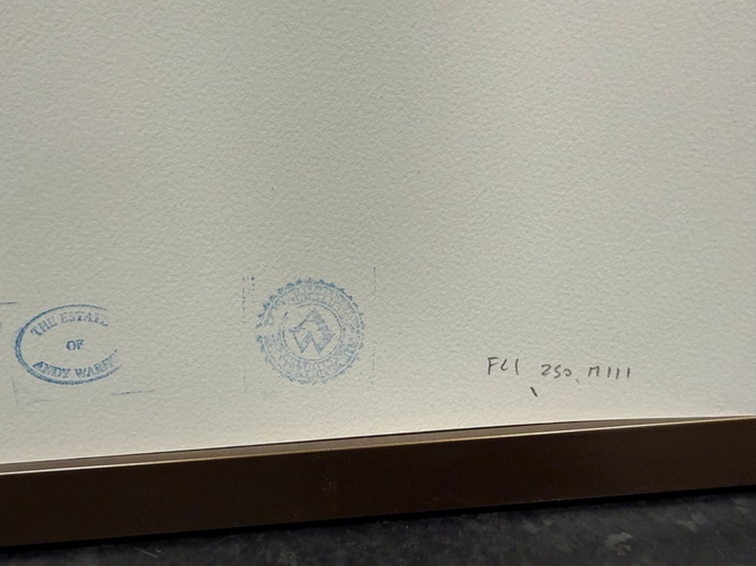 Andy Warhol, (After) Original Print, Limited Edition, Seal, Hand signed And Numbered - 4