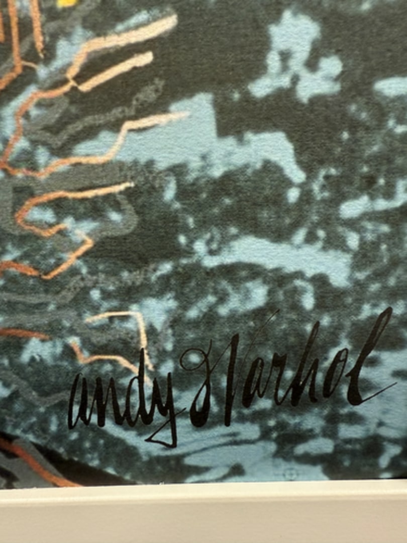 ANDY WARHOL RARE 1986 LMD ED LARGE FINE ART LITHOGRAPH PRINT~(23 1/2"" W X 23 5/8"" H) - 2