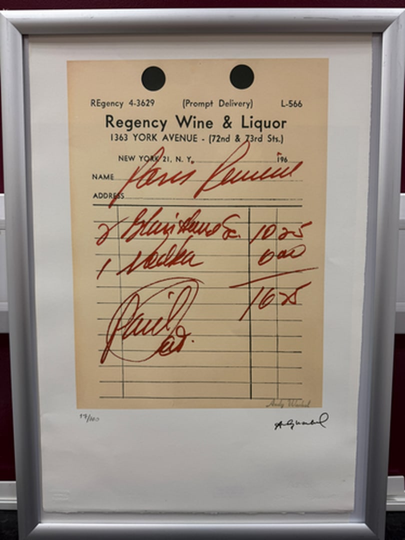 ANDY Warhol, Original, Print, Limited edition, Plate signed: Andy Warhol edition Arabic numbering - numbering 100 copies - Approximate dimensions of the sheet 57.3 x 38.4 cm - INTONSO / IRREGULAR SHEET on 4 sides, weight between 180/210 - Watermark on Arches Fr