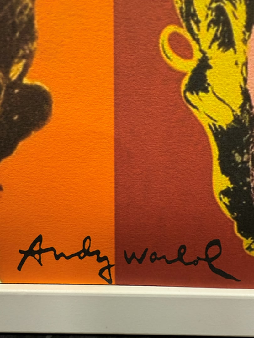 ANDY WARHOL RARE 1986 LMD ED LARGE FINE ART LITHOGRAPH PRINT~(23 1/2"" W X 23 5/8"" H) - 2