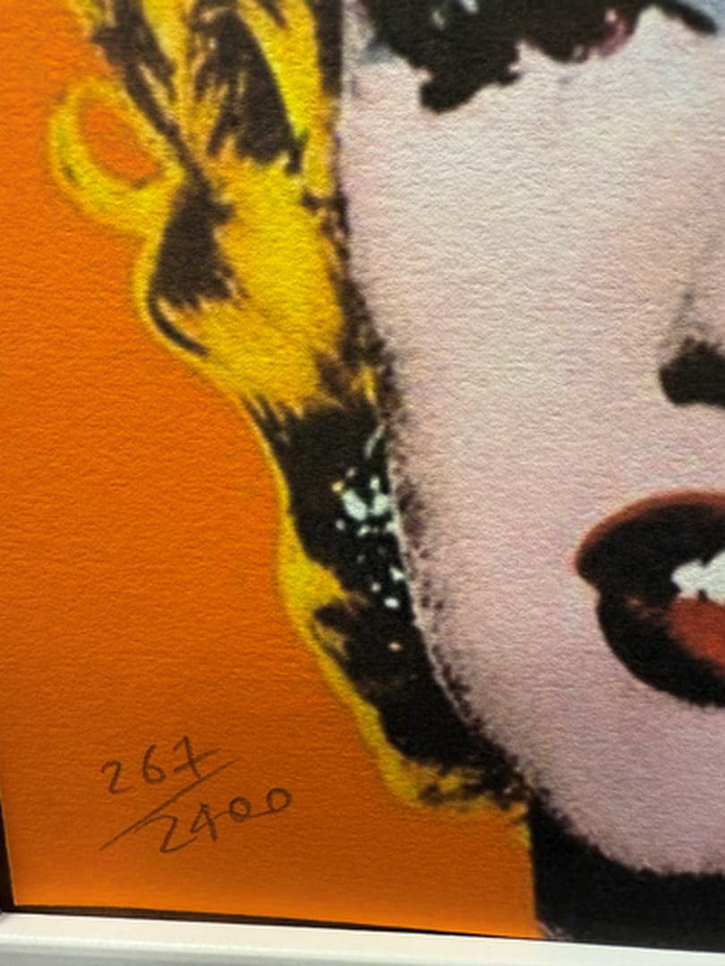 ANDY WARHOL RARE 1986 LMD ED LARGE FINE ART LITHOGRAPH PRINT~(23 1/2"" W X 23 5/8"" H) - 3