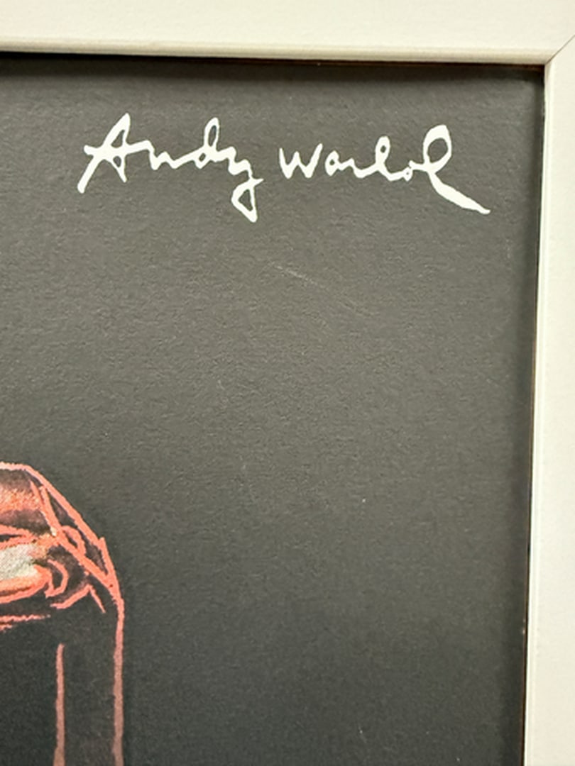ANDY WARHOL RARE 1986 LMD ED LARGE FINE ART LITHOGRAPH PRINT~(23 1/2"" W X 23 5/8"" H) - 2