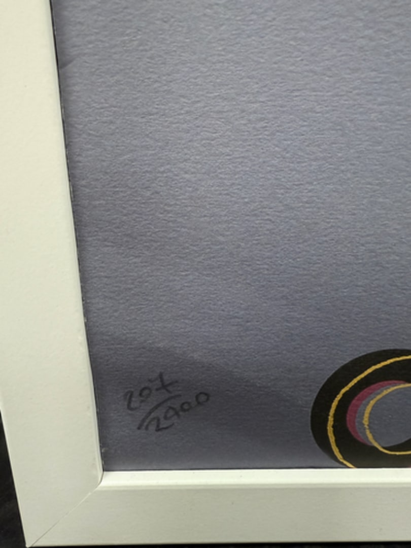 ANDY WARHOL RARE 1986 LMD ED LARGE FINE ART LITHOGRAPH PRINT~(23 1/2"" W X 23 5/8"" H) - 3