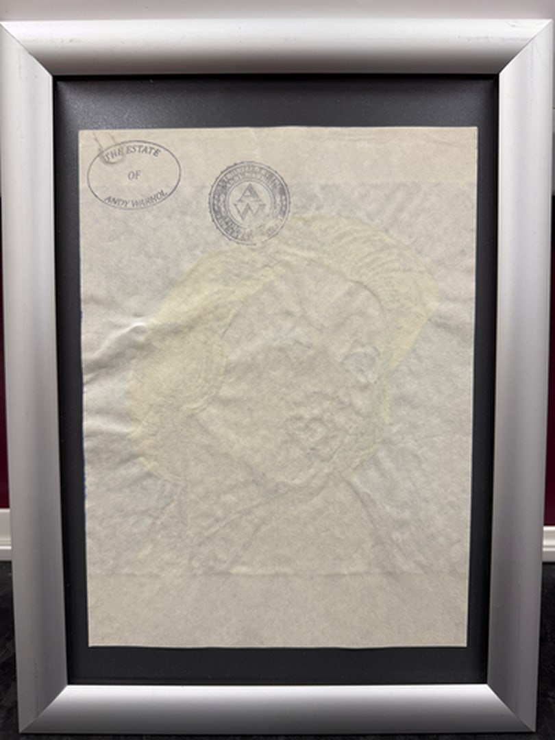 Andy Warhol- (After) Drawing on Paper. Signed Stamped on verso, - 3