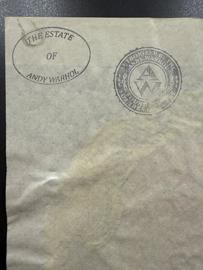 Andy Warhol- (After) Drawing on Paper. Signed Stamped on verso, - 4