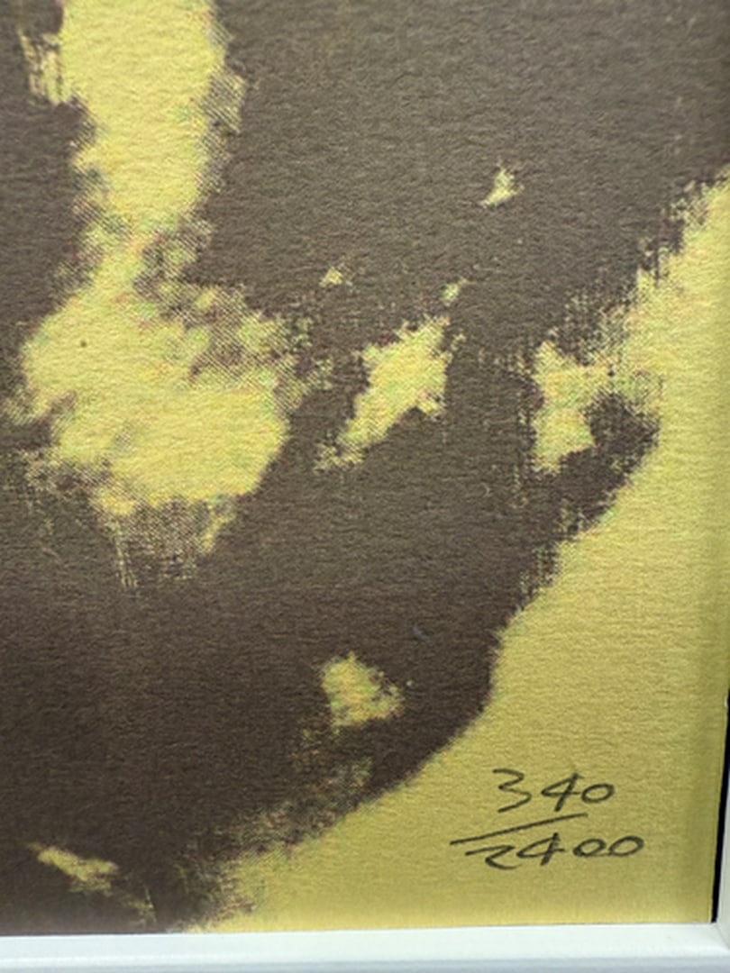 ANDY WARHOL RARE 1986 LMD ED LARGE FINE ART LITHOGRAPH PRINT~(23 1/2"" W X 23 5/8"" H) - 3