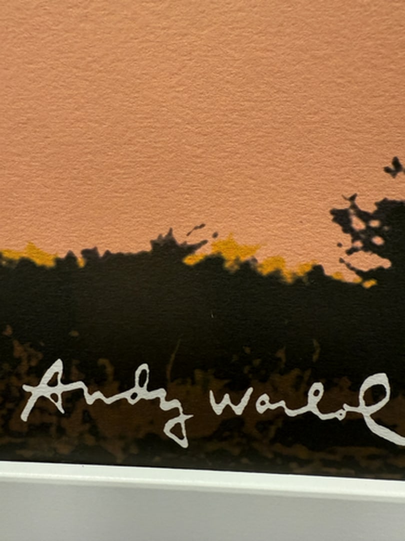 ANDY WARHOL RARE 1986 LMD ED LARGE FINE ART LITHOGRAPH PRINT~(23 1/2"" W X 23 5/8"" H) - 2