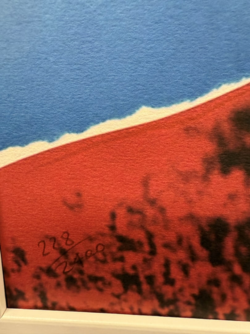 ANDY WARHOL RARE 1986 LMD ED LARGE FINE ART LITHOGRAPH PRINT~(23 1/2"" W X 23 5/8"" H) - 3