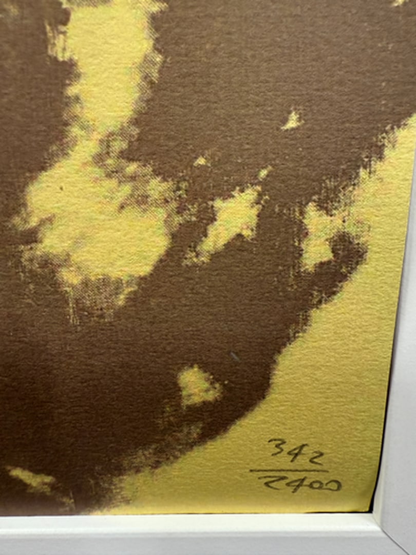 ANDY WARHOL RARE 1986 LMD ED LARGE FINE ART LITHOGRAPH PRINT~(23 1/2"" W X 23 5/8"" H) - 3