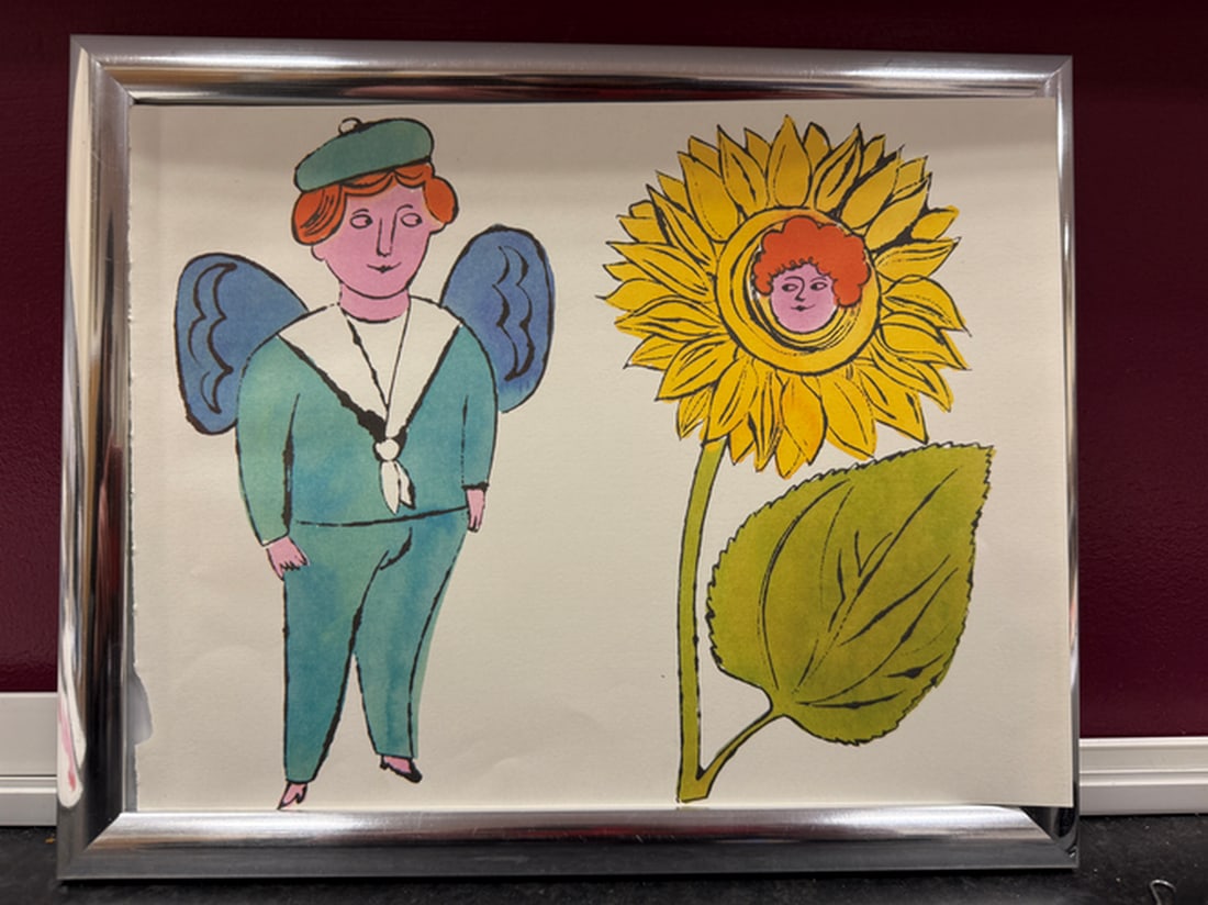 Andy Warhol- In the Bottom of My Garden Page., Rare, Edition, Print on paper, Size- 20cm x 25cm. (1 of 1)