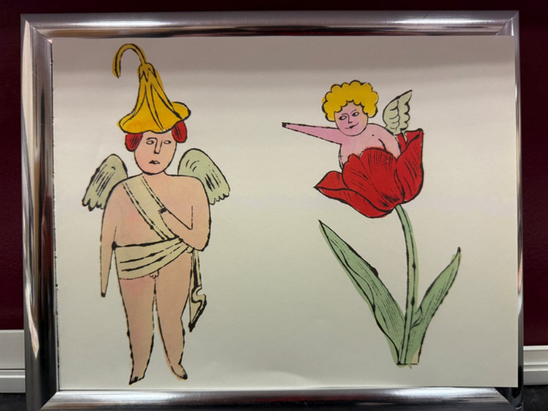 Andy Warhol- In the Bottom of My Garden Page., Rare, Edition, Print on paper, Size- 20cm x 25cm. (1 of 1)