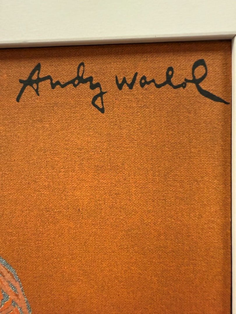 ANDY WARHOL RARE 1986 LMD ED LARGE FINE ART LITHOGRAPH PRINT~(23 1/2"" W X 23 5/8"" H) - 2