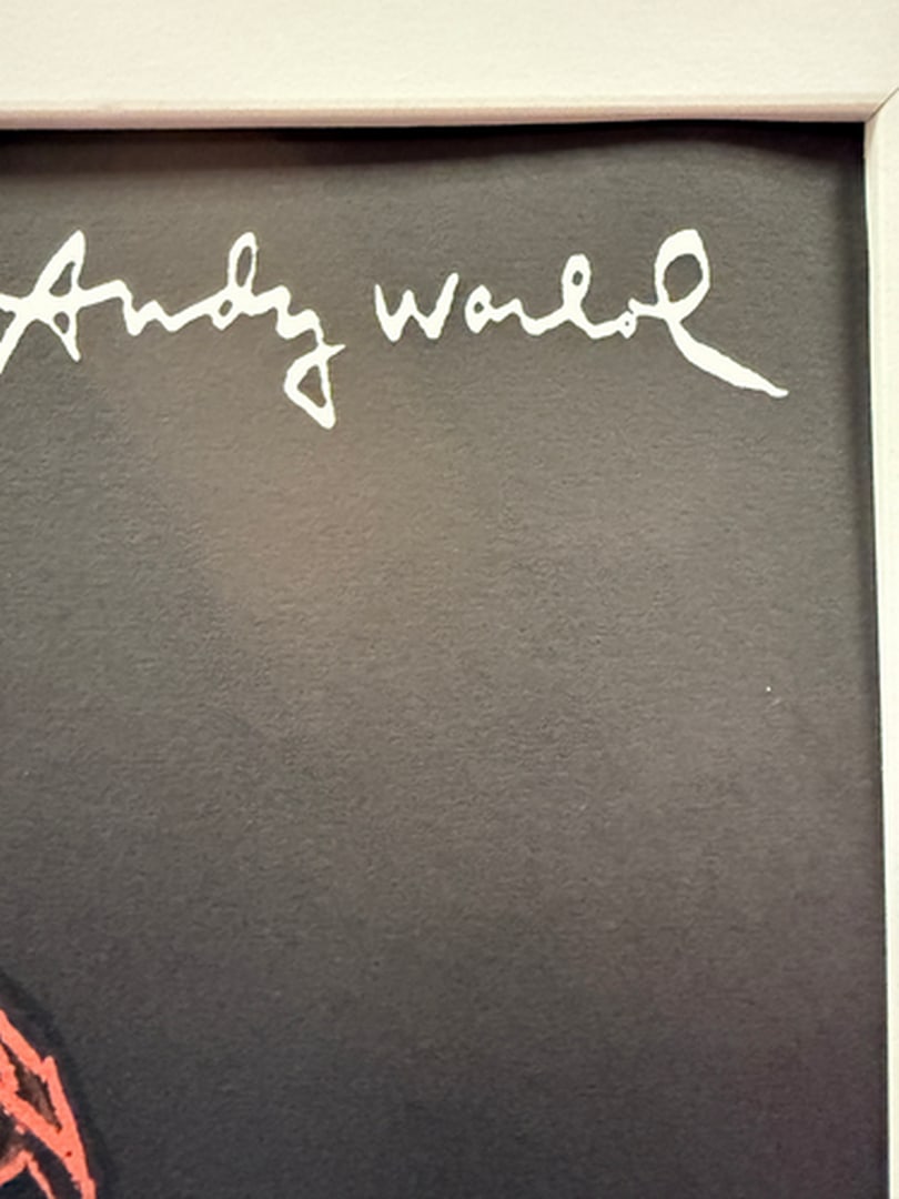 ANDY WARHOL RARE 1986 LMD ED LARGE FINE ART LITHOGRAPH PRINT~(23 1/2"" W X 23 5/8"" H) - 2