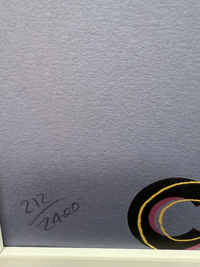 ANDY WARHOL RARE 1986 LMD ED LARGE FINE ART LITHOGRAPH PRINT~(23 1/2"" W X 23 5/8"" H) - 3