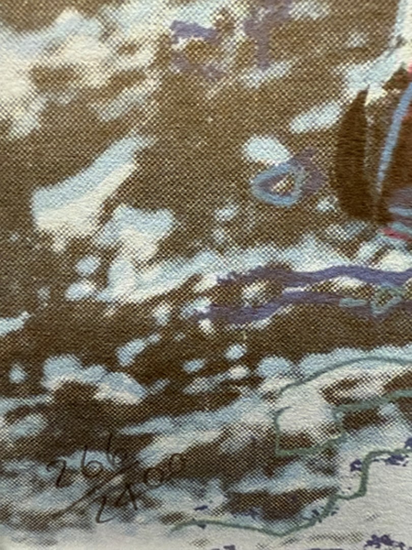 ANDY WARHOL RARE 1986 LMD ED LARGE FINE ART LITHOGRAPH PRINT~(23 1/2"" W X 23 5/8"" H) - 3