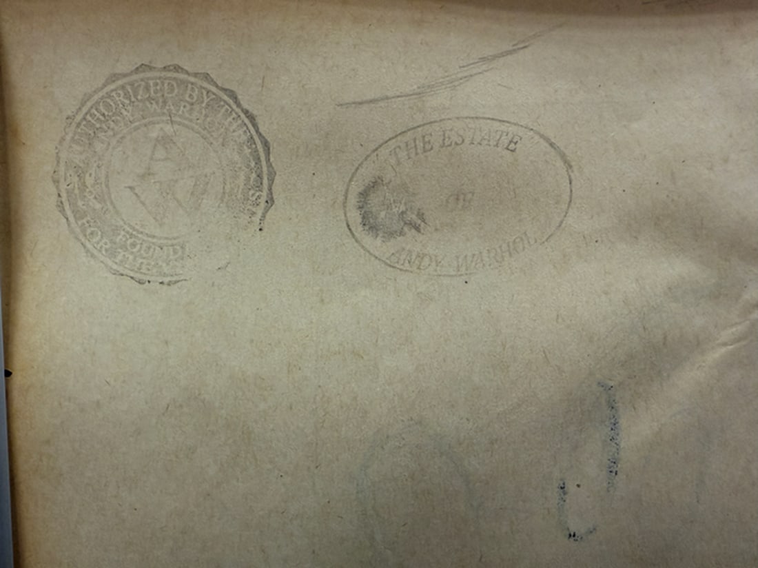 Andy Warhol- (After) Drawing on Paper. Signed Stamped on verso, - 3